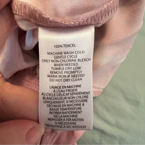 BeachLunchLounge Pull On Wide Leg Pant Pink White Tie Dye XL - Picture 9 of 10